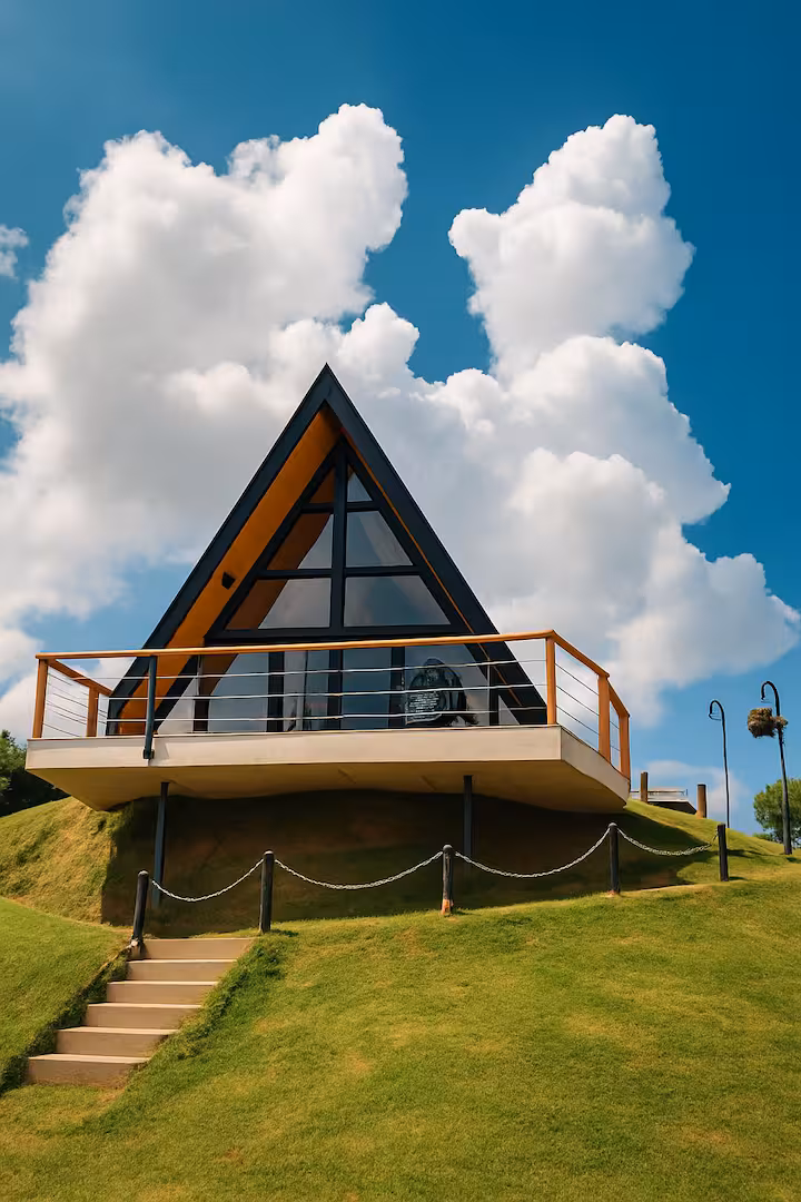 Cabana A-Frame Raio Azul — São Thomé das Letras · MG